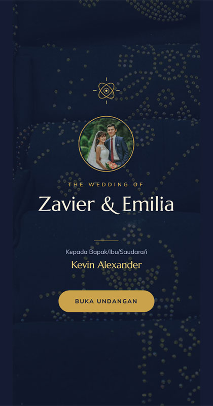 Contoh tampilan undangan digital Ze Invitation 3