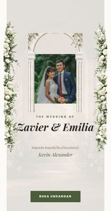 Contoh tampilan undangan digital Ze Invitation 4